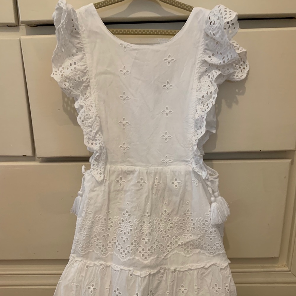 Zara girls dress with Swiss embroidery